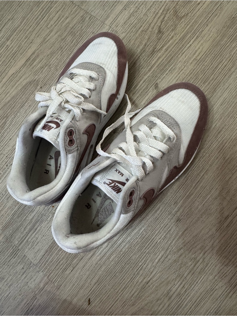 Nike Women’s Air Max Sneakers in White and Mauve